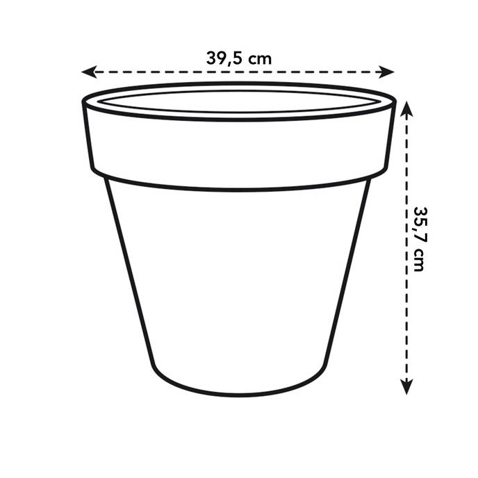 pure round 40cm anthrazit